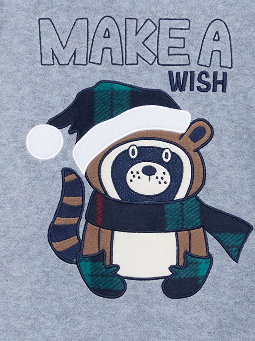 Bisiklet Yaka Polar Erkek ?ocuk Pijama ?st - Waikiki фото 3