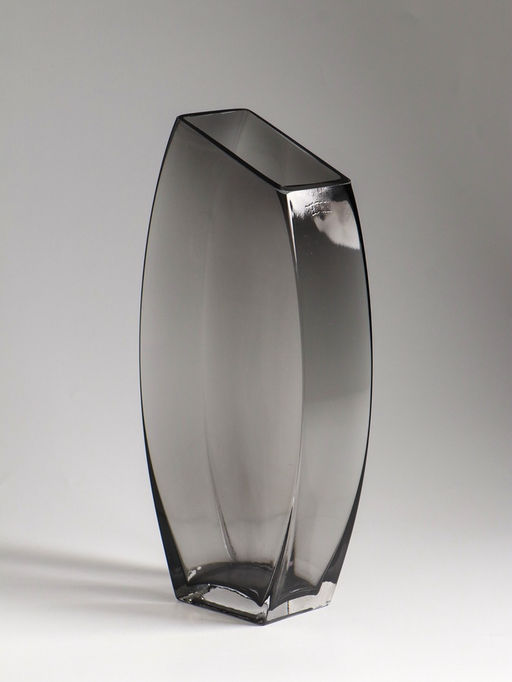 Ваза «Эйми», 29.5×13 см, стекло, серая