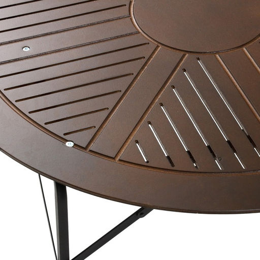 Набор садовой мебели Бистро, 4 стула, круглый стол, коричневый - Simaland фото 4