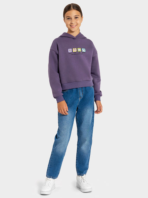 Худи для девочек в светло-фиолетовом оттенке - Mark formelle фото 2