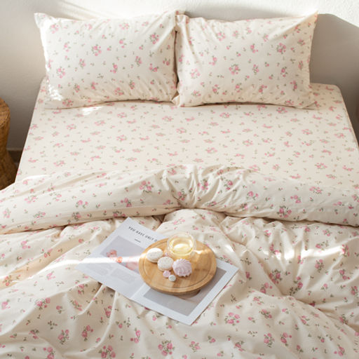 КПБ Чистый хлопок евро макси, наволочки 50х70, поплин, 100% хлопок, Гербариум Пододеяльник 200х220 с прорезью, простыня классическая 235х260 подшита с 4-х сторон, наволочки 50х70 с клапаном - 2 шт. - Традиция фото 31