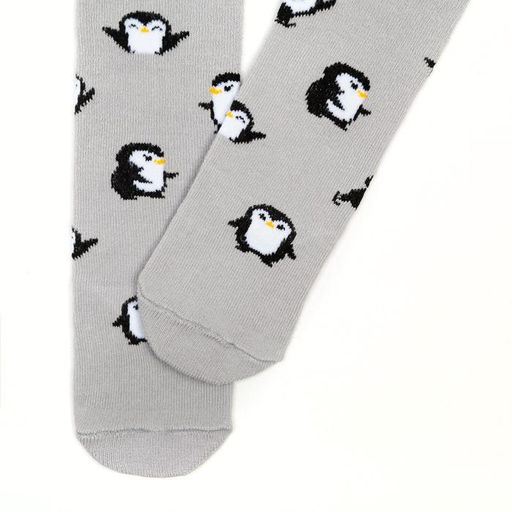 Колготки Крошка Я «Пингвинята», серый, рост 62-68 см