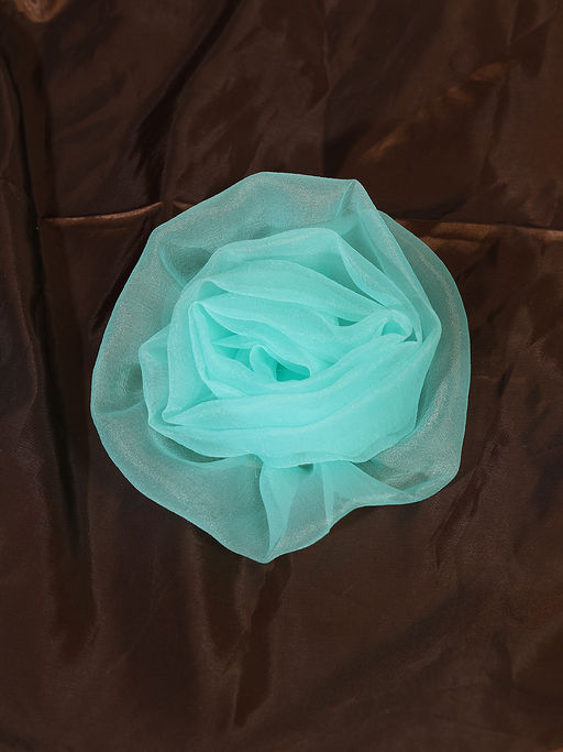 Брошь мятного цвета в форме цветка - Almond фото 7