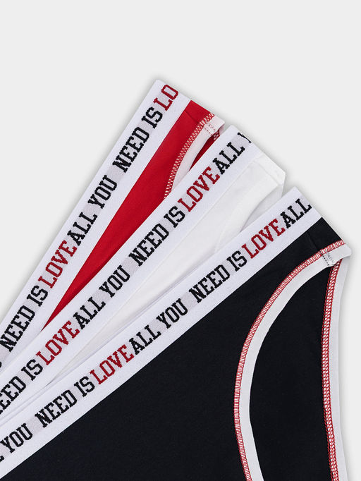 Трусы слипы женские в наборе, 3 шт