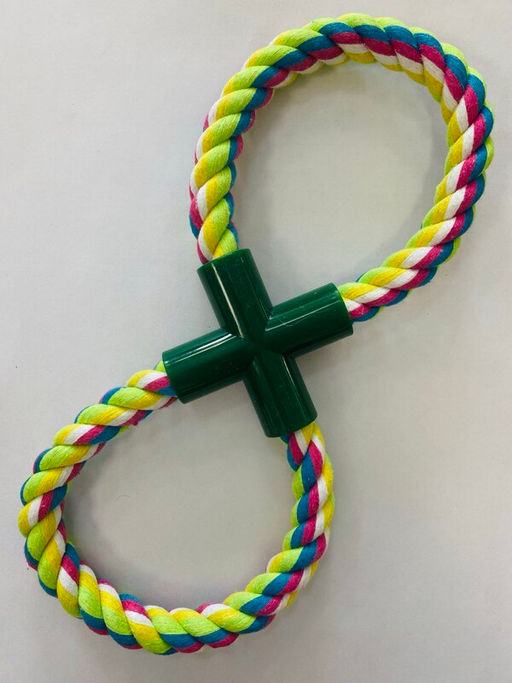 Цена за 3 шт. Игрушка - канат для собак средних и крупных пород "НЕСКУЧАЙКА", цвет зелёный 25*10*4см