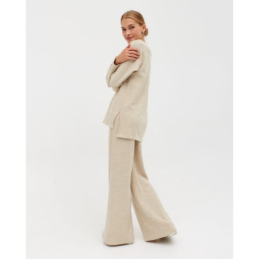 Костюм женский (джемпер, брюки) MINAKU: Casual Collection, бежевый, размер 42 (рост 170 см)