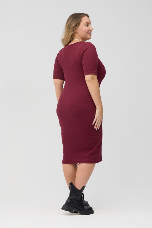 Платье из трикотажа кашкорсе с лайкрой - Solo mio фото 4