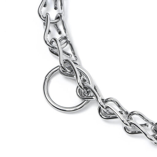 Ошейник - удавка с табличкой под гравировку, плетённый, 40 см, толщина проволоки 2 мм - Пижон фото 2