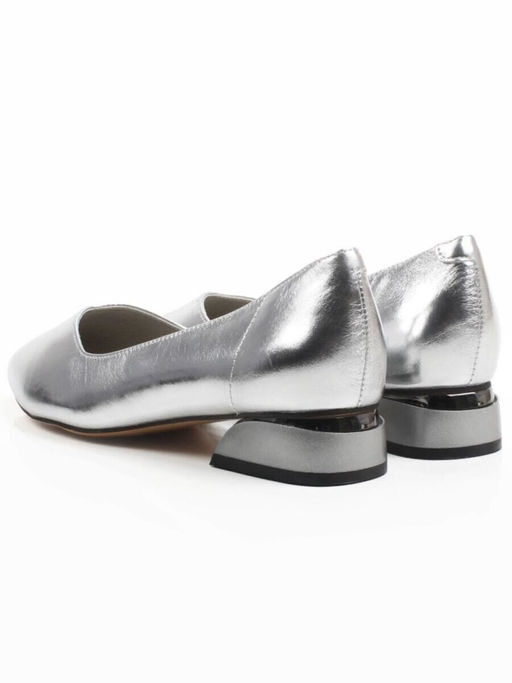 06-728-2MT GREY/SILVER Туфли женские (натуральная кожа)