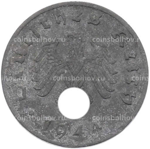 Монета 1 рейхспфенниг 1944 года A Германия