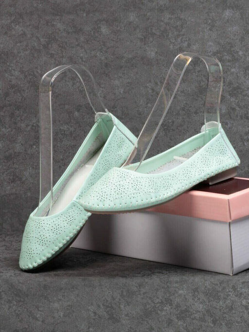 07-PDXL49-2 GREEN Балетки (натуральная кожа)