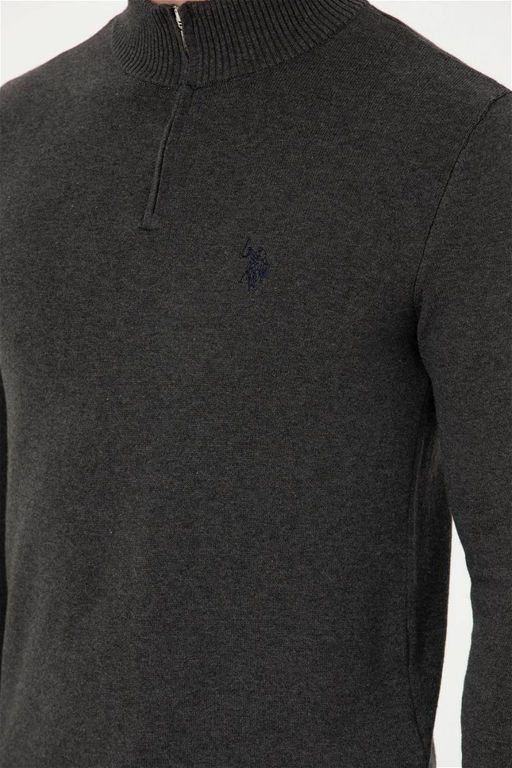 Мужской свитер антрацитового меланжа - U.s. polo assn фото 14