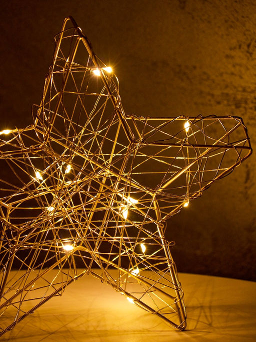 Фигура световая «Звезда», 20×20×4 см, 15 LED, батарейки ААх2 (не в компл.), свечение тёплое белое