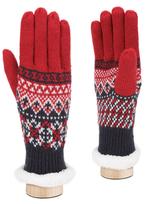 Пеpчатки Китай W47 bordo/navy - Modo gru фото 4