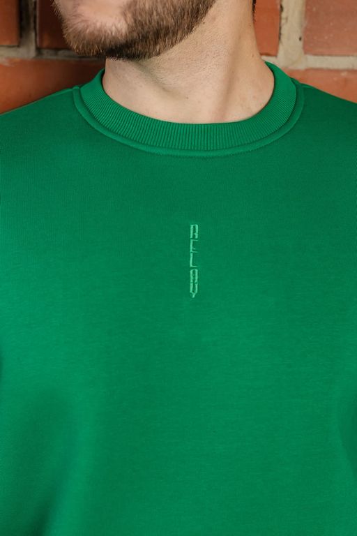 Футер 3-х нитка с НАЧЕСОМ утеплённая толстовка свитшот джемпер - Relay фото 3