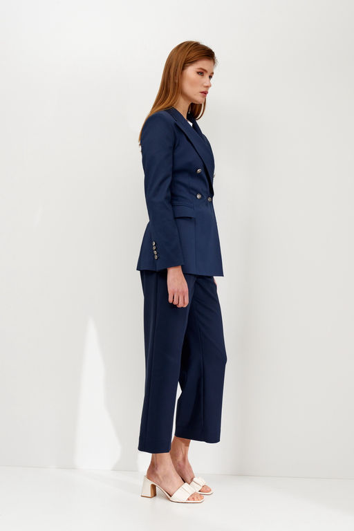 Двубортный жакет из хлопка Don (Цвет: Синий) - Morozov Amavie фото 9