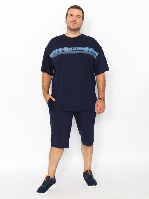 CRB wear/CWLM 60325-41 Футболка мужская,темно-синий/Ex.Cherubino  фото 2