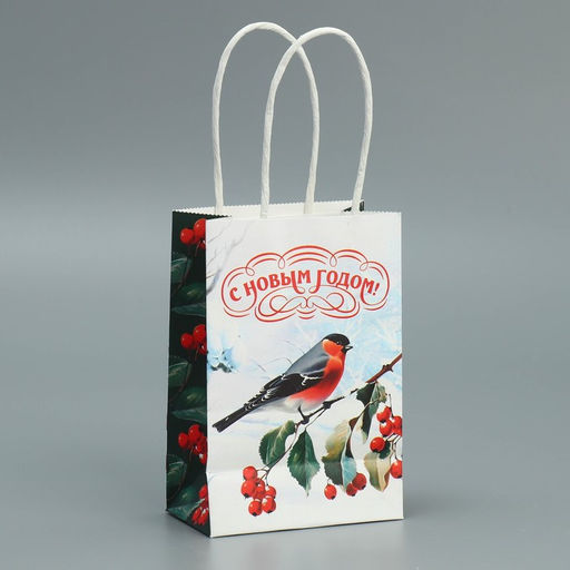 Пакет крафтовый Зимушка, 15 10 6 см - Дарите счастье фото 3