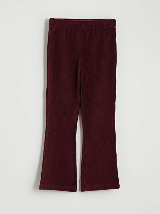 Beli Lastikli Kadife K?z ?ocuk Tayt