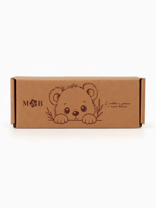 Деревянная расческа, детская, с натуральной щетиной, 1 шт в коробке, M&B