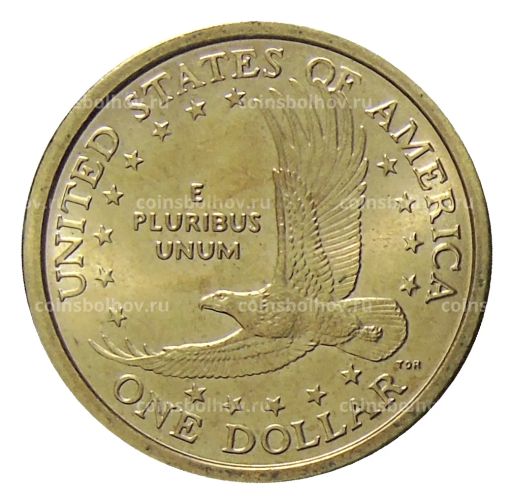 Монета 1 доллар 2000 года P США Сакагавея Парящий Орел