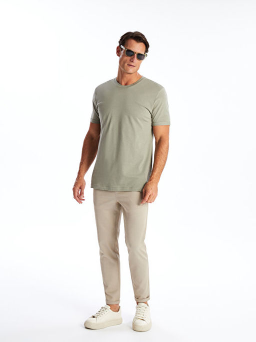 Bisiklet Yaka Penye Erkek Ti??rt