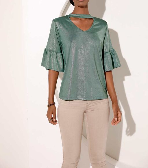 Блузка, зеленая - Heine фото 7