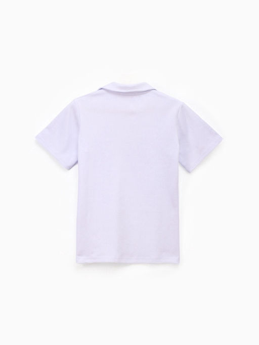 Футболка - поло женская MINAKU, размер 48-50 (XL), интерлок, белая