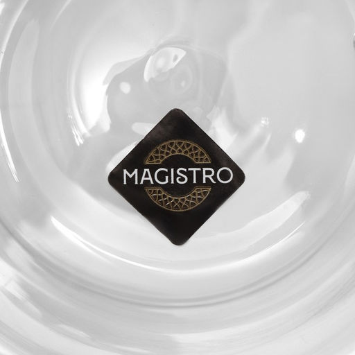 Кружка с двойными стенками Magistro «Дуо», 280 мл, 13.5×9.5×8 см, стекло, прозрачная
