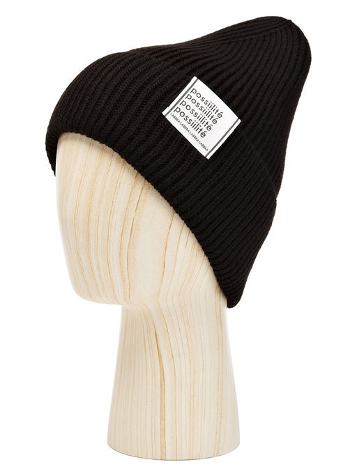 Шапка жен. шерсть+акр LB-BR55040 black