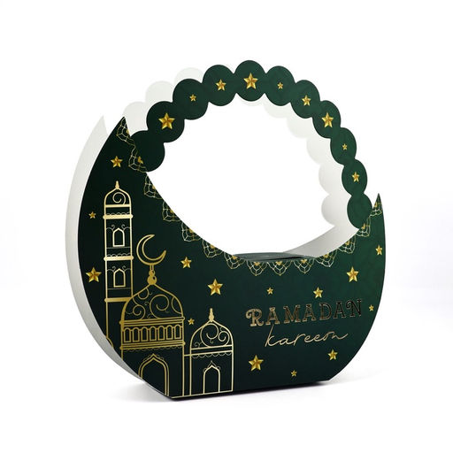 Коробка подарочная на Рамадан, Ramadan kareem, тиснение, 23×21×5 см