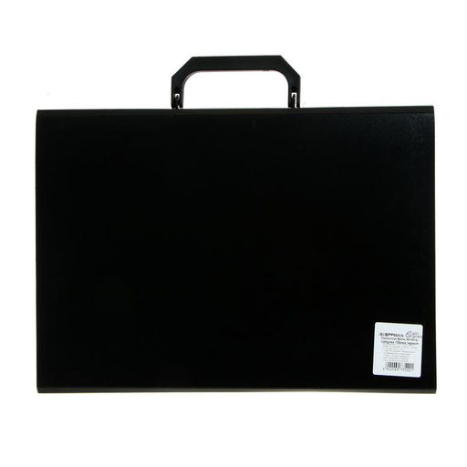 Папка-портфель А4 Calligrata, 6 отделений, 700 мкм, до 300 листов, чёрная