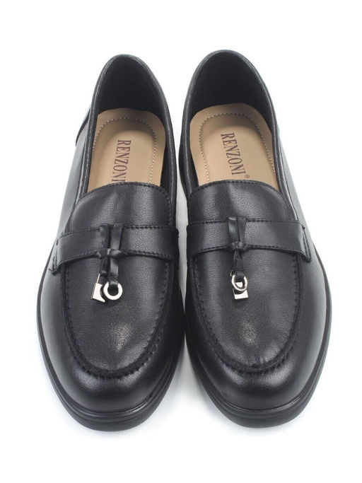 06-DYL138-1 BLACK Туфли женские (натуральная кожа)