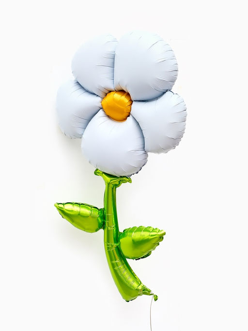 Воздушный шар фольгированный 43" «Белая ромашка», под воздух