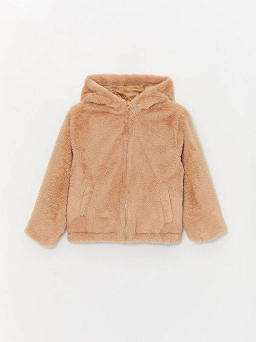 Kap??onlu K?z ?ocuk Pel?? Mont