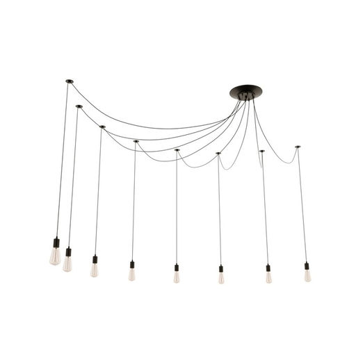 Светильник BayerLux «Паук», чёрный, 8×40W, E27, 80×80×90 см