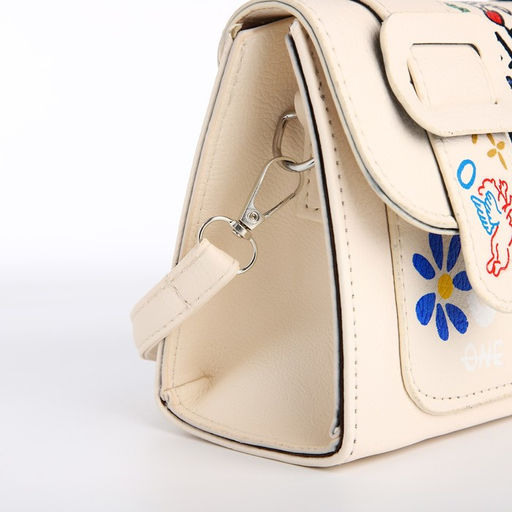 Сумка женская-мессенджер, цвет белый 18,5*13*8 см - Nazamok фото 6