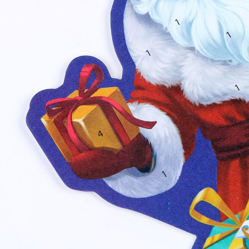 Цена за 2 шт. Аппликация фольгой на новый год «Дедушка Мороз», набор для творчества