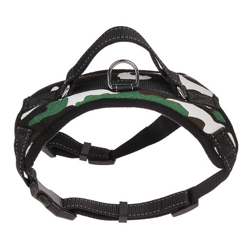 Шлейка К7 мягкая светоотражающая, размер XL, ОГ 74-92 см, вес 28-47,5 кг, хаки - Пижон фото 2