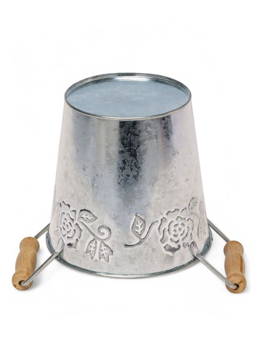 Кашпо с деревянными ручками Ведёрко Альва, 900 мл, металл - Take it easy фото 5