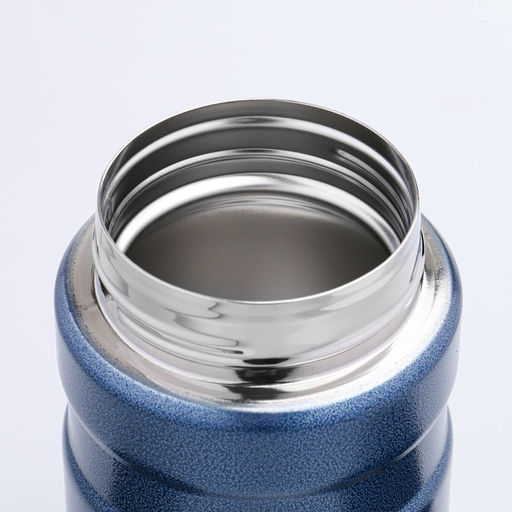 Термос для еды Мастер К, 700 мл, нержавеющая сталь, синий фото 3