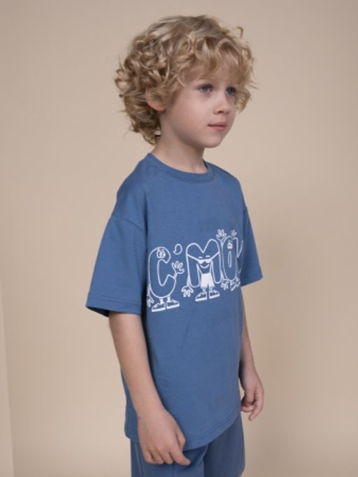 PELICAN, футболка для мальчиков, Джинс  фото 2