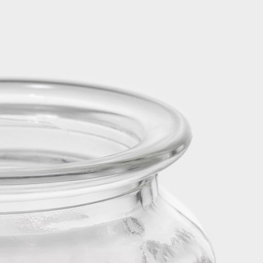 Банка для сыпучих Доляна Голубки, 500 мл, 11?17 см, с керамической крышкой, стекло, прозрачная