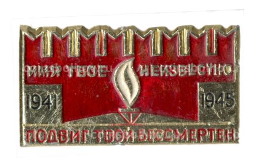 Значок Мемориал Могила неизвестного солдата