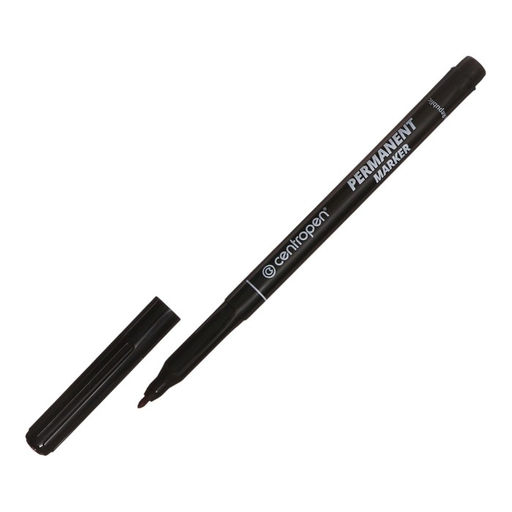 Цена за 12 шт. Маркер перманентный 2.0 мм Centropen 2536, линия 1 мм, цвет чёрный, светостойкий