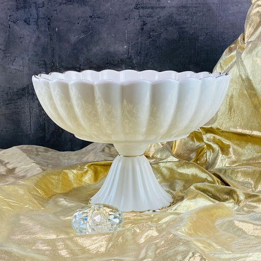 102-106 Фруктовница 25см MARGARITA на ножке в под.уп.(х6)Фарфор