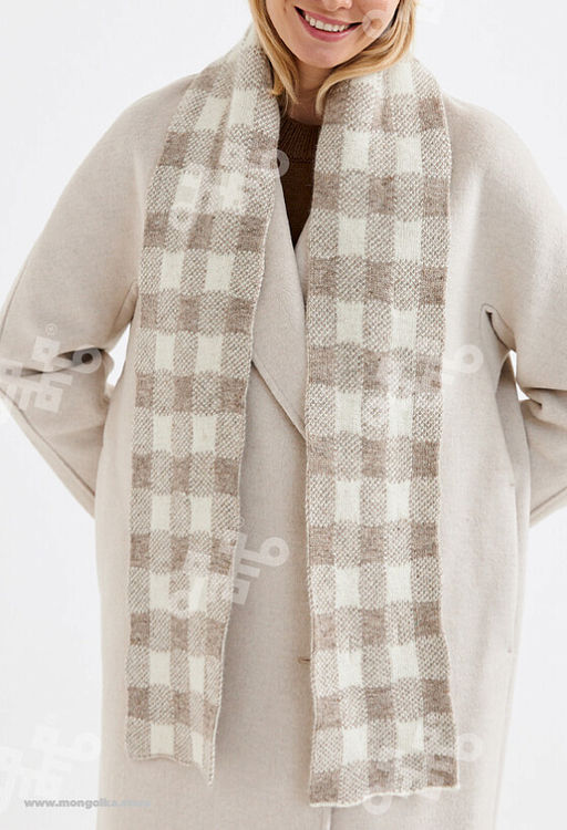 Шарф из 100% монгольской шерсти (арт. 05122) - Тод оймс ххк фото 5