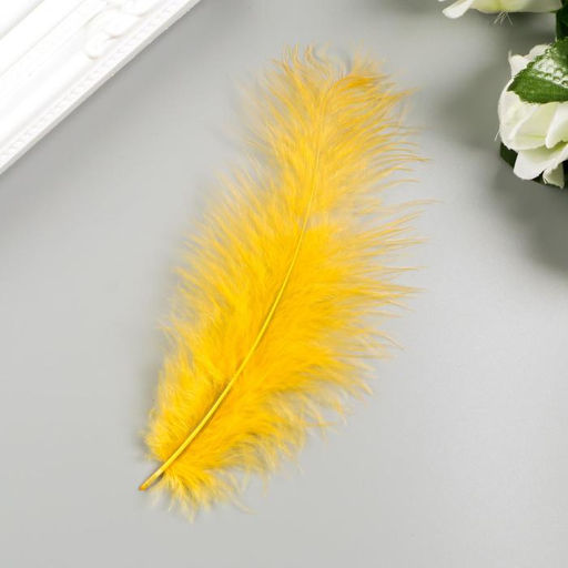 Перья декоративные страусиные, 10-12 см, набор 24 шт., 6 цветов, ассорти