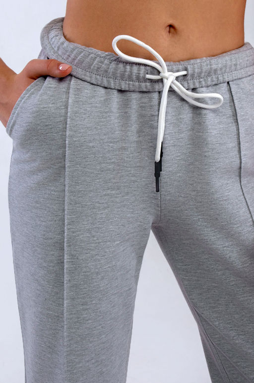 Арт. 7393/2 Брюки женские 42-50 (5 шт) Цвет:серый меланж - Калинка фото 4