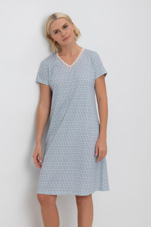 Е 10054/сахар,восточный орнамент сорочка ночная жен